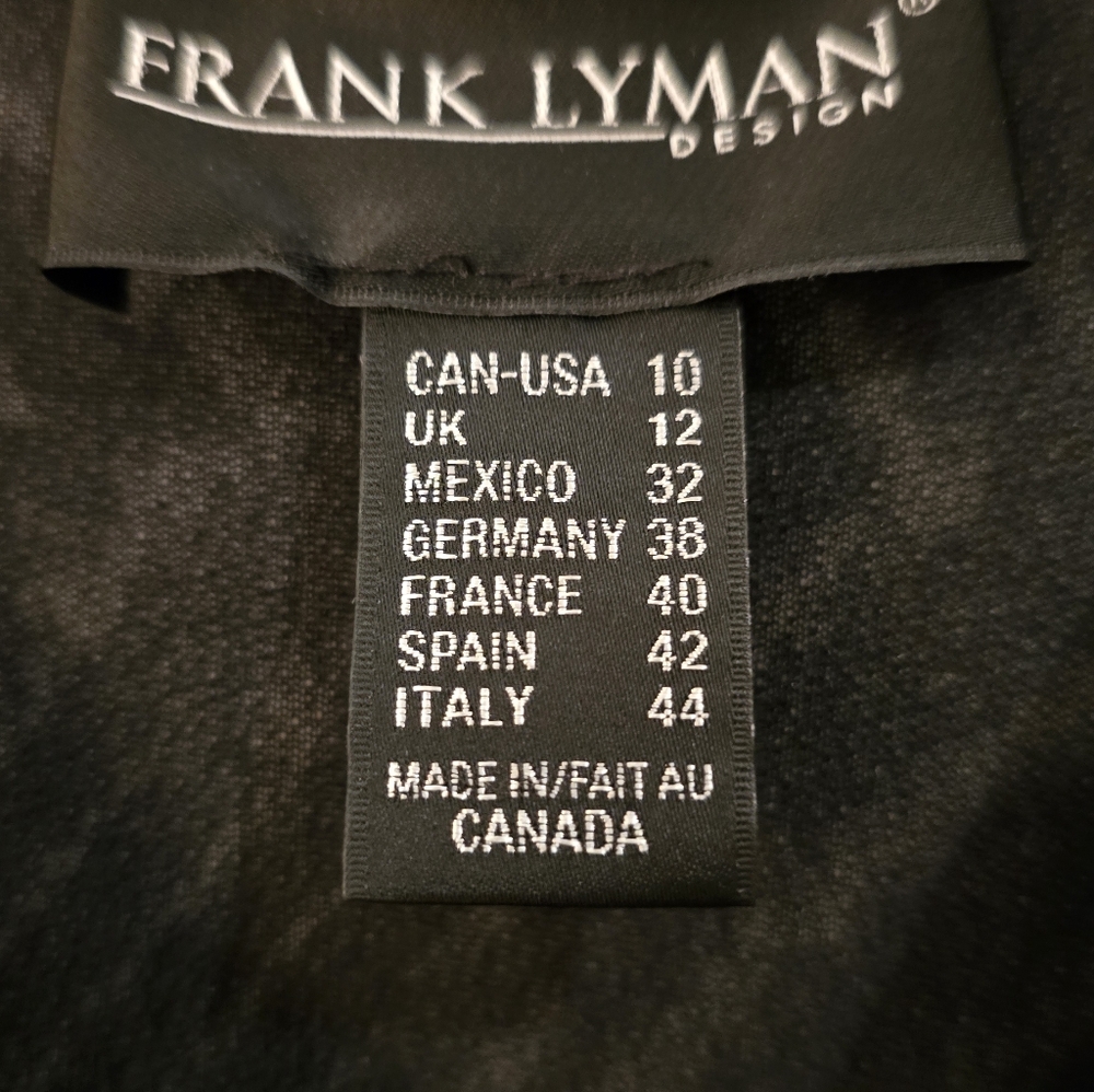 Frank Lyman MONTREAL Black and White Geometric Blazer - Picture 5 of 5
